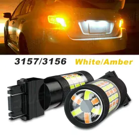 Chusyyray Chu2023190902 For Chevy Corvette C6 2005-2013 3157 Switchback Turn Signal Parking Light Bulbs
