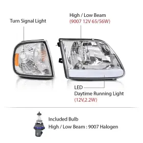 CNNELL0720-316 CNNELL Led Drl Headlights Corner Lights F-150 #3