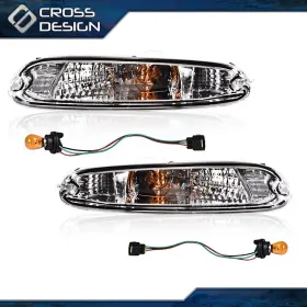 Crossdesign Ht-02sla1501awt Fit For 1990-1997 Mx-5 Miata Clear Front Bumper Signal Lights Pair With Bulbs New
