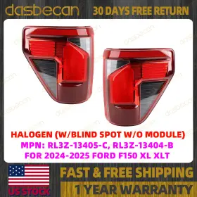 RL3Z-13405-C DASBECAN Left Right Halogen Tail Light F150 Xlt