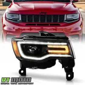 Dtmoto Ch2503299 For 2017-2021 Jeep Grand Cherokee Black Hid/xenon With Afs Headlight - Passenger