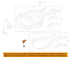 68489978AA FIAT OEM Front Headlamp Signal Lamp Bulb 500X