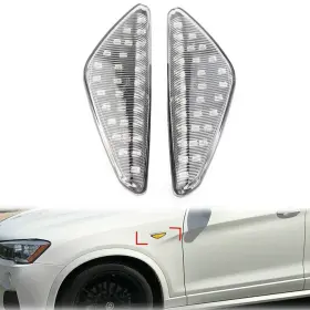 Flashbuyeasy 550752589921 2pcs Dynamic Led Side Marker Turn Signal Light Fit Bmw F25 E70 E71 X3 E72 X5 X6
