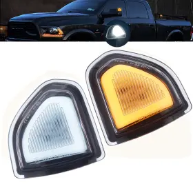 Fly 2021-2023 1500 Led Turn Signal Side Tow Mirror Light Drl For 2019-2023 Dodge Ram 2500 3500