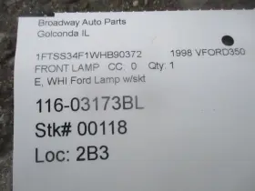116-3173BL FORD Van Lh Corner Lamp E250 #3