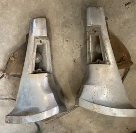 Ford C0af-13216-f 1960 Starliner Galaxie Fairlane Front Fender Park Lamp Bezel Trim Set Pair
