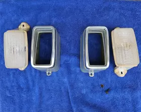 D3ZB13236 FORD Front Turn Signal Lamps Lens Lh Rh Mustang #3
