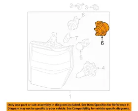 2U5Z13411LA FORD OEM Club Wagon Signal Bulb Socket E-150