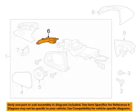FR3Z13B374A FORD OEM Rear View Mirror Door Turn Signal Lens