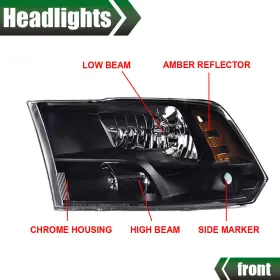 ALO251770 G-PLUS Housing Amber Corner Headlights 1500 2500 #3
