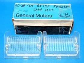 General Motors 5960904 Nos Pair Gm 1969 Oldsmobile 98 Delta 88 Royale Parking Turn Signal Lamp Lenses