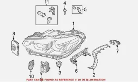 63117466112 GENUINE BMW Turn Signal Light Bulb Front