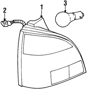 21111386 GM Tail Lamp