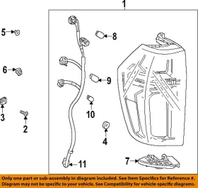 13596817 GM OEM Rear Tail Signal Lamp Bulb Ats