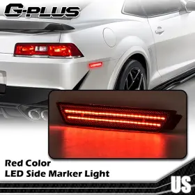 GPL6425656 GPLUSMOTOR Smoked Rear Led Bumper Marker Light #3