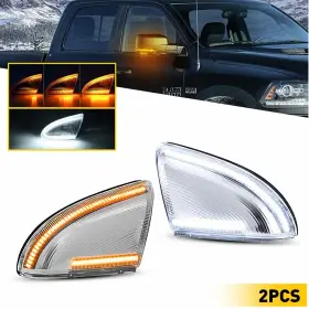 Gtinthebox Hsjd-ram-09-18-tm-eaaa For 09-18 Dodge Ram 1500 2500 Led Mirror Turn Signal Sequential Puddle Light 2pc