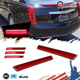 RB-221R GTINTHEBOX Lens Bumper Reflectors Tail Brake Rear Fog