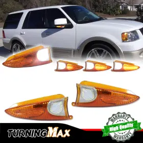 Gtinthebox Rb-235aa 2x Led Under Side Mirror Sequential Turn Signal Lights For 03-06 Ford Expedition