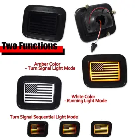RB-266BF GTINTHEBOX Smoked Flag Led Front Bumper Drl Signal #2