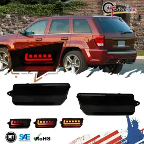 RB-318B GTINTHEBOX Lens Rear Bumper Reflector Tail Lamp Jeep