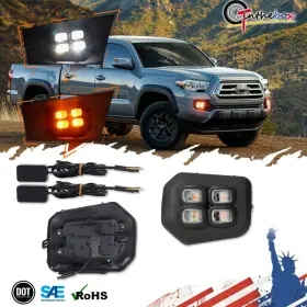 RB-349D GTINTHEBOX Drl Led Fog Lights Amber Turn Signal Lamps