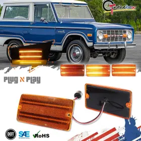 RB-376AD GTINTHEBOX Front Grill Dynamic Amber Led Signal Ford