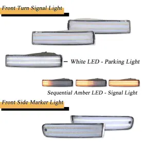 RB-468CD GTINTHEBOX Front Bumper Led Marker Signal Lights #2
