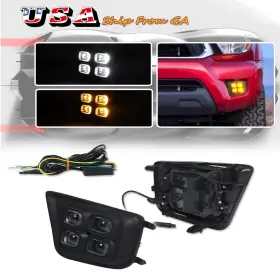 YG-025D GTINTHEBOX Drl Led Fog Lights Amber Turn Signal Lamps