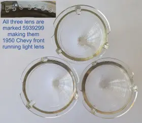 5939299 CHEVY Bel Air Parking Light Lens F-10 Chevrolet #2