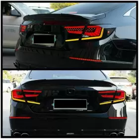 HC-YAG-0004S HCMOTION Led Tail Lights Smoked Rear Lamps Honda