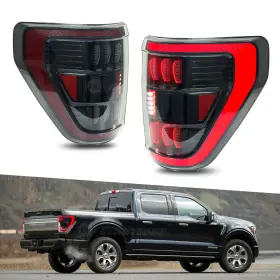 HC-F15-6101A-S HCMOTIONZ Led Tail Lights Rear Lamps F-150 Xlt #2