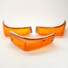 1APP169 HELLA Front Turn Signal Lenses Amber Vw Karmann Ghia