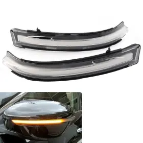 Hkseller-au 612037191905 Clear Led Side Mirror Dynamic Turn Signal Light For Nissan Murano Navara X-trail