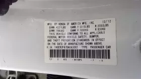 116-60187L HONDA Driver Left Corner Light Fog Driving Park #3