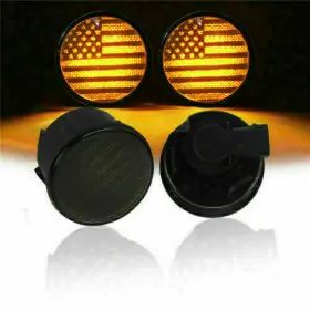 725576623926 HOOKE ROAD Led Turn Signal Lights Amber Smoked