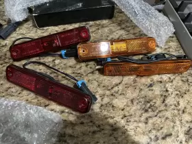15060537 HUMMER Front Rear Fender Marker Lamp Light Set H2