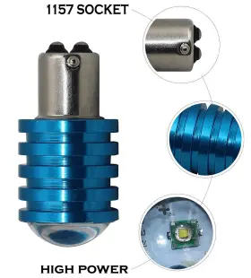 ICBEAMER Chips Halogen Rear Front Turn Signal Light Bulb W78 #2