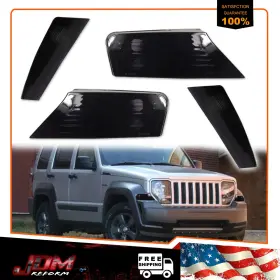 RB-269BH JDMTECH Smoked Bumper Signal Marker Lights Jeep
