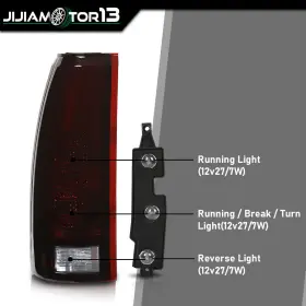 J-02RLA4551ASM JIJIAMOTOR13 Bulbs Tail Lights 1500 2500 3500 #3