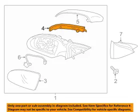 87613D5000 KIA OEM Rear View Mirror Door Turn Signal Lens
