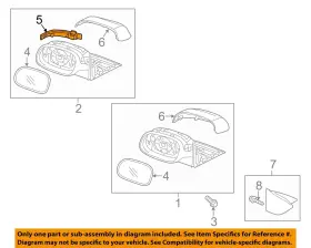 87614B2500 KIA OEM Rear View Mirror Door Turn Signal Lens