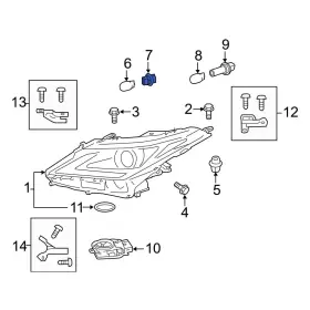 9007560083 LEXUS OE Front Turn Signal Light Socket RX450HL