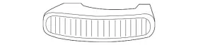 2038201021 MERCEDES Lamp Lens