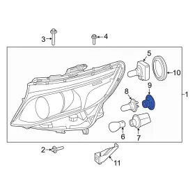906826028265 MERCEDES-BENZ OE Front Parking Light Bulb Socket