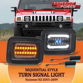 LC-HM2-203-BK-125-U8 HUMMER Dynamic Led Corner Signal Light