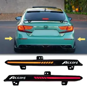 MO003AC-XH3 MOER-MOTOR Smoked Led Rear Bumper Reflector Light #2