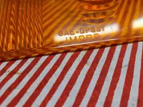 2448600 MOPAR Right Passenger Parking Light Lamp Lens #2