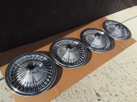 463226 MOPAR Wire Wheel Covers Hubcaps Set Dodge Plymouth