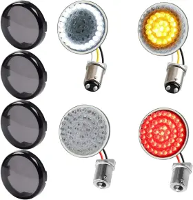 FBAZ000003R MOTOPARACC Front Rear Led Turn Signals Smoked