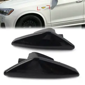 Motorshop 77us 550725161116 Led Dynamic Side Marker Turn Signal Light For Bmw F25 E70 E71 X3 E72 X5 X6 Black